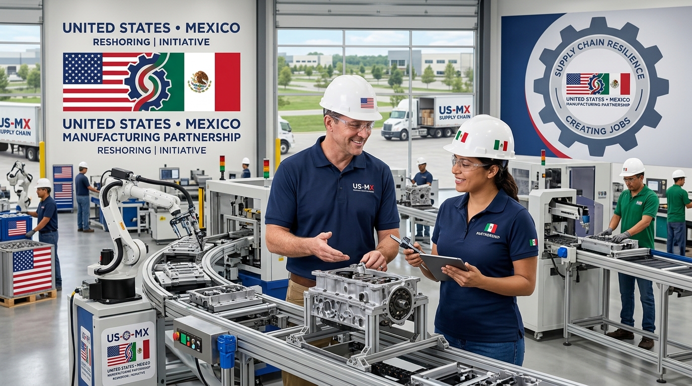 US and Mexico manufacturing partnership for reshoring